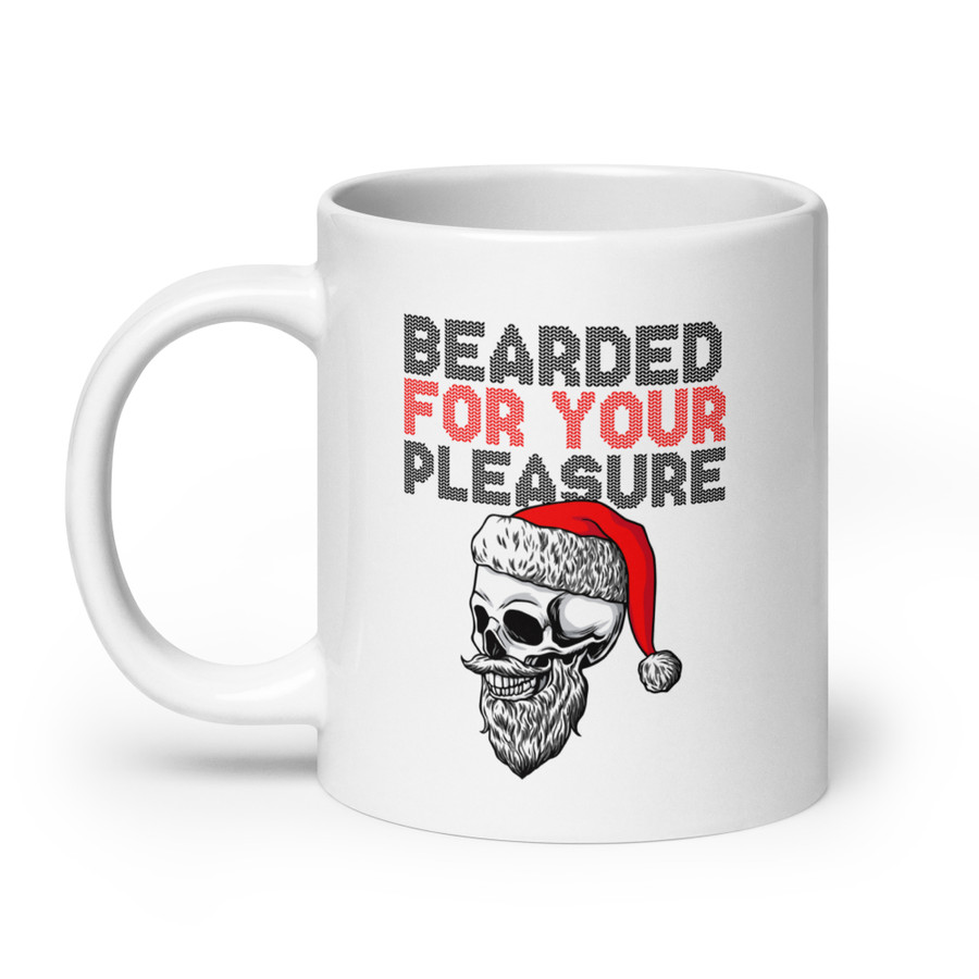 Bearded For Your Pleasure - White Glossy Mug