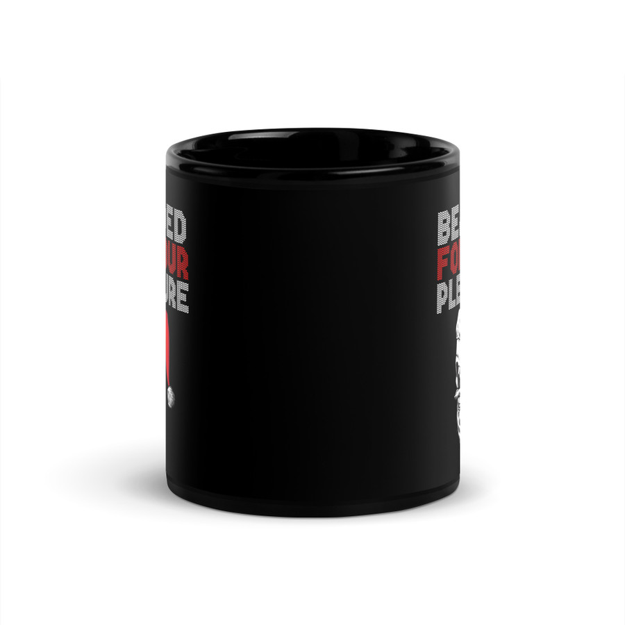 Bearded For Your Pleasure - Black Glossy Mug