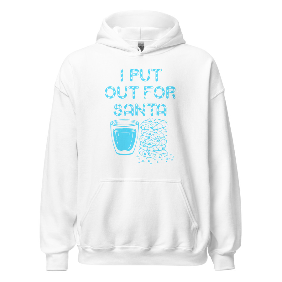 Unisex I Put Out For Santa - Hoodie (Blue Print)