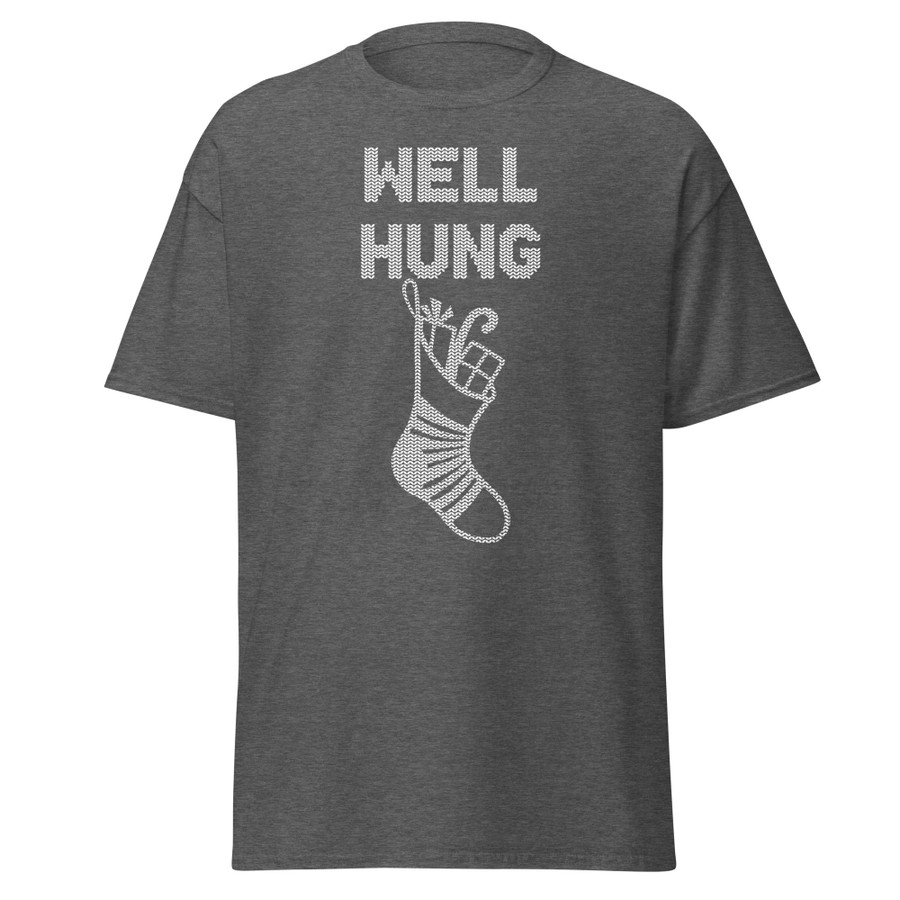 Unisex Well Hung - Shirt (White Print)