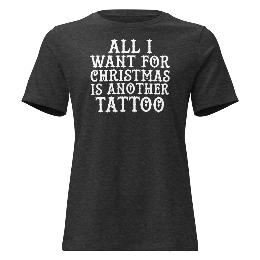 Women's All I Want For Christmas Is Another - Shirt (White Print)