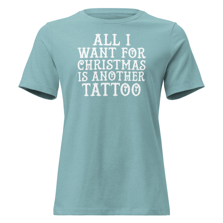 Women's All I Want For Christmas Is Another - Shirt (White Print)