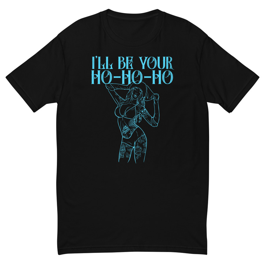 Men's I'll Be Your Ho-Ho-Ho - Shirt (Blue Print)