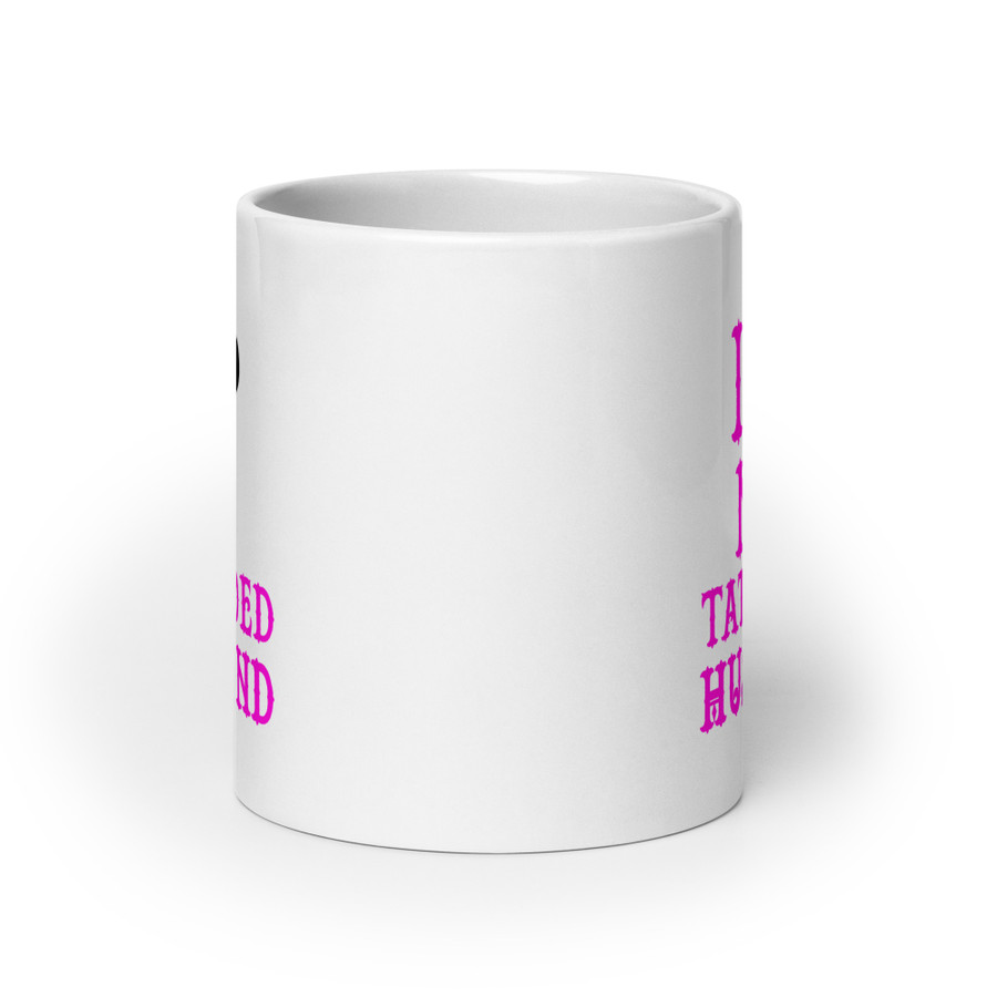 I Heart My Tattooed Husband - White Glossy Mug (Pink Print)