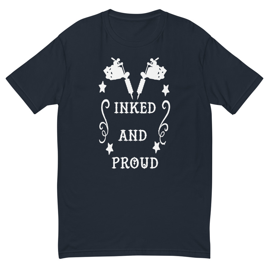 Men's Inked And Proud - Shirt (White Print)