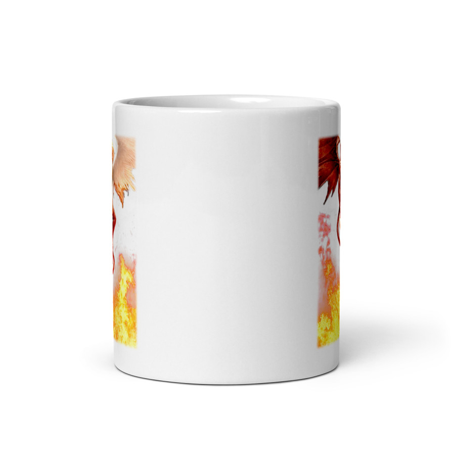 Devil And Angel - White Glossy Mug