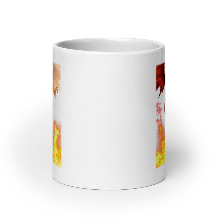 Devil And Angel - White Glossy Mug