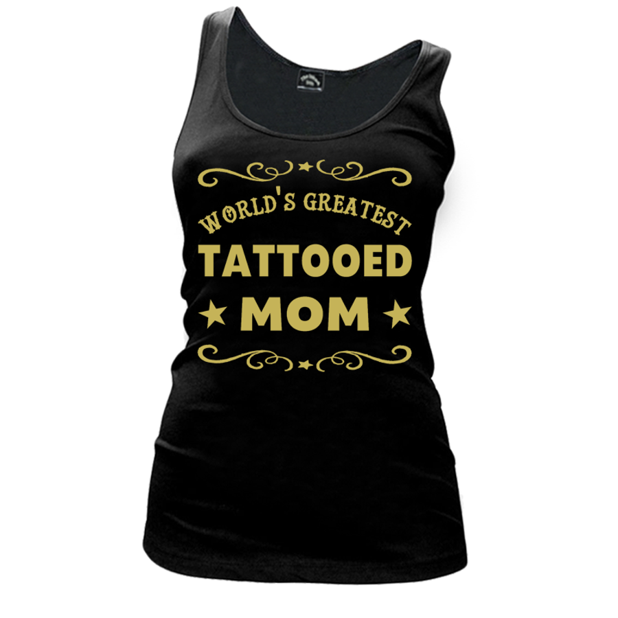 Women's World'S Greatest Tattooed Mom - Tank Top