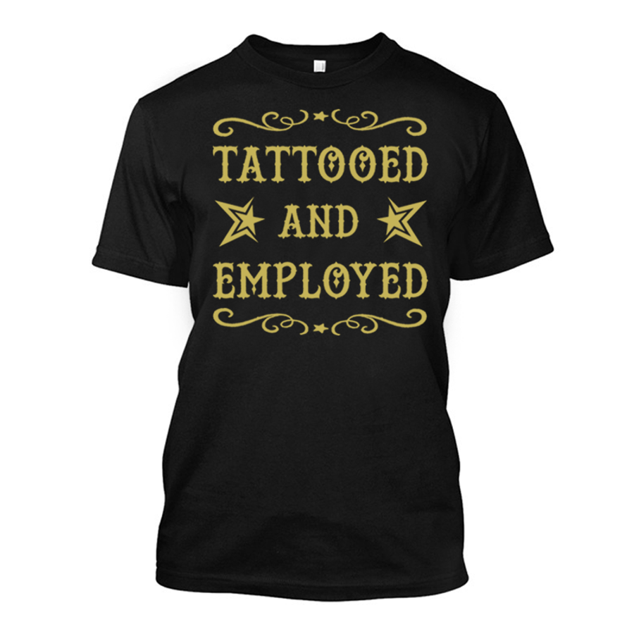 Men's Tattooed And Employed - Tshirt