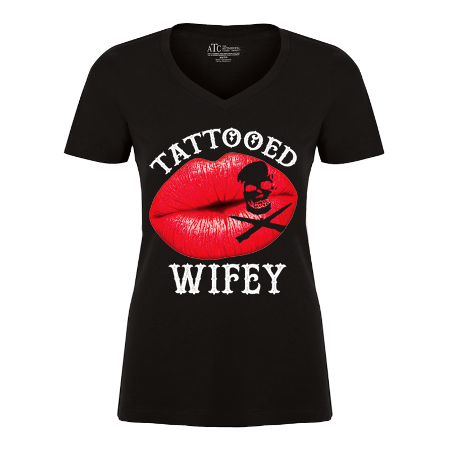 Women's Tattooed Wifey - Tshirt