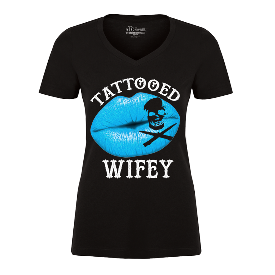 Women's Tattooed Wifey - Tshirt