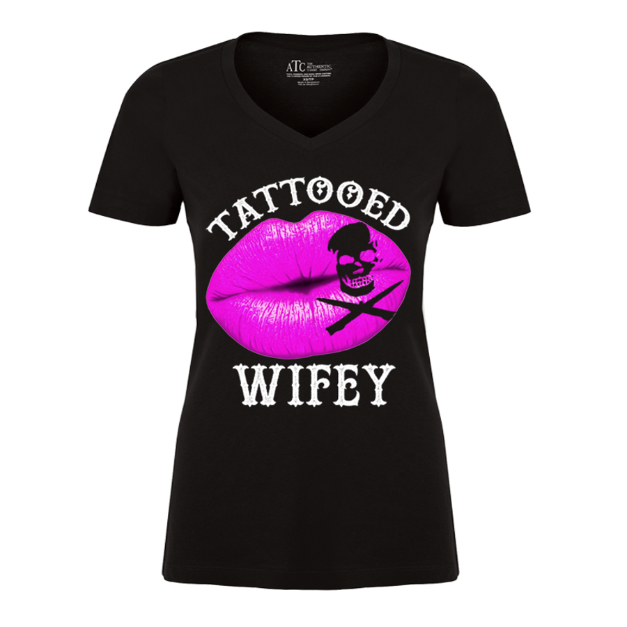 Women's Tattooed Wifey - Tshirt