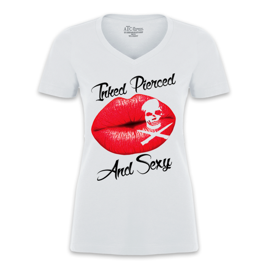 Women's Inked Pierced And Sexy - Tshirt