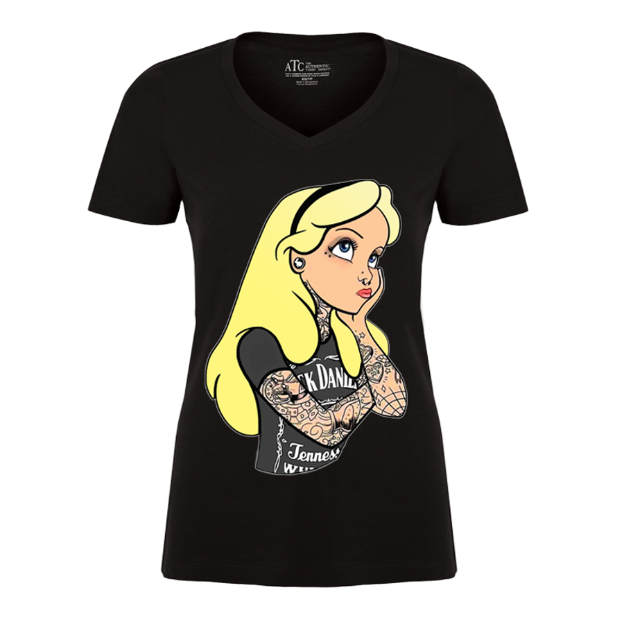 Women's Disney Tattooed Characters - Tshirt