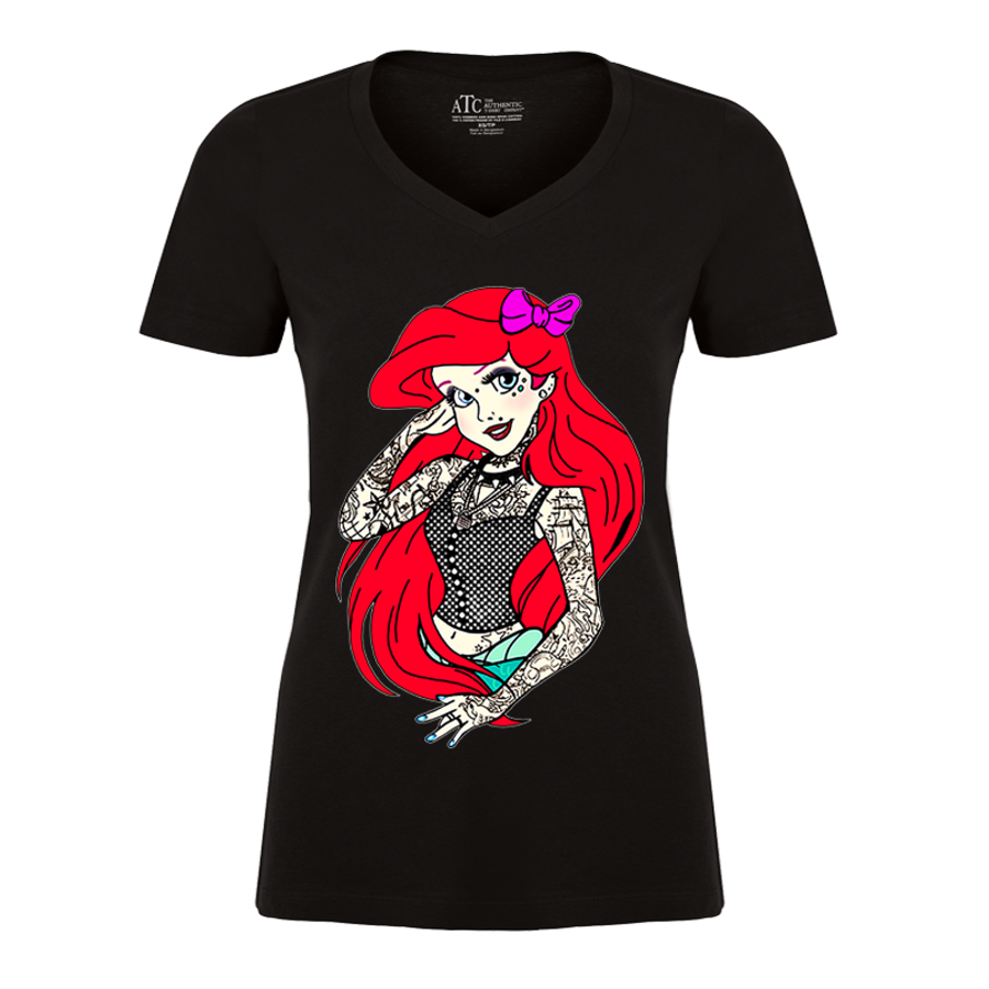 Women's Tattooed Ariel1 (Disney) - Tshirt