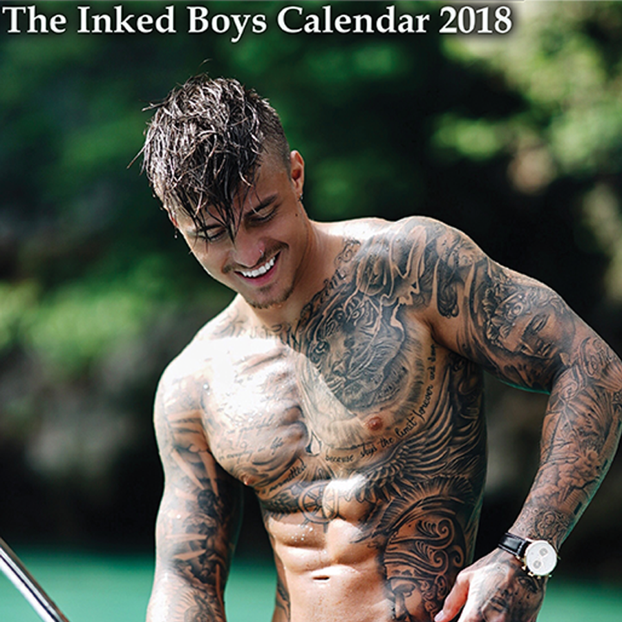 Inked Boys 2018 Calendar Free Gifts Inked Boys Shop