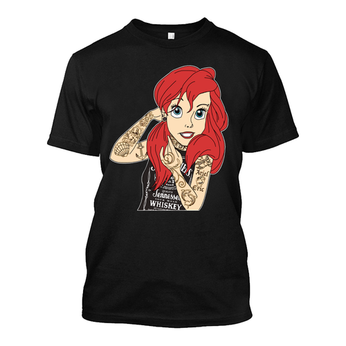 Men's Tattooed Ariel (Disney) - Tshirt - The Inked Boys Shop