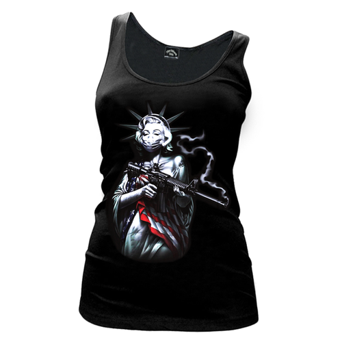 Womens Marilyn Monroe And A Gun Tank Top The Inked Boys Shop 5304