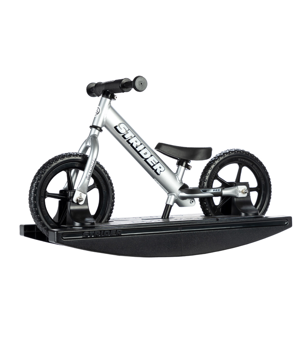 STRIDER PRO シルバー Strider Pro 2-in-1 Rocking Bike: Start Riding Early | Free Shipping