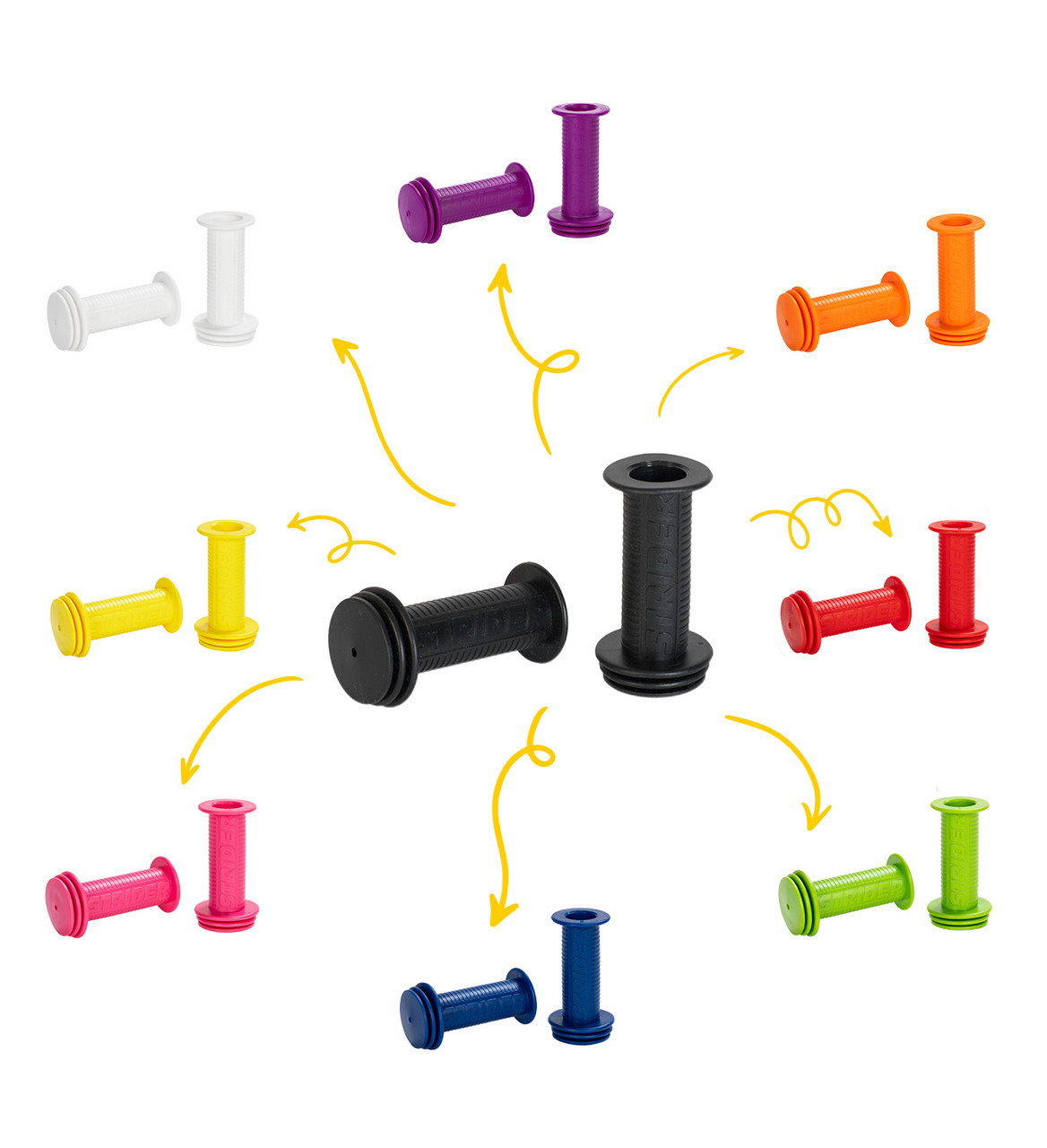 Classic Grips for Kids Bike | Custom Color Upgrade | Strider Bikes