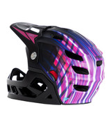 Maya Full Face Helmet purple left angle to show design Maya Full Face Helmet purple left angle to show design