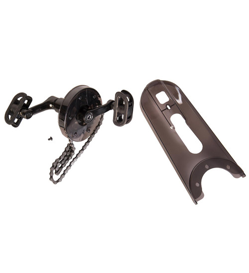 Strider 14x Easy-Ride Pedal Kit disassembled on a white background