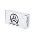 Side angle of Strider Tool Kit showing white box with gray doodle design and black Strider logo.