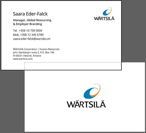 Wartsila Standard Business Card