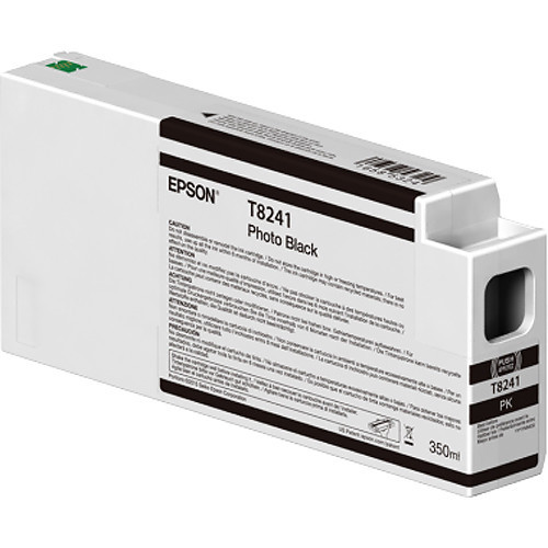 Epson T824100 Black Ink Cartridge, 350 mL