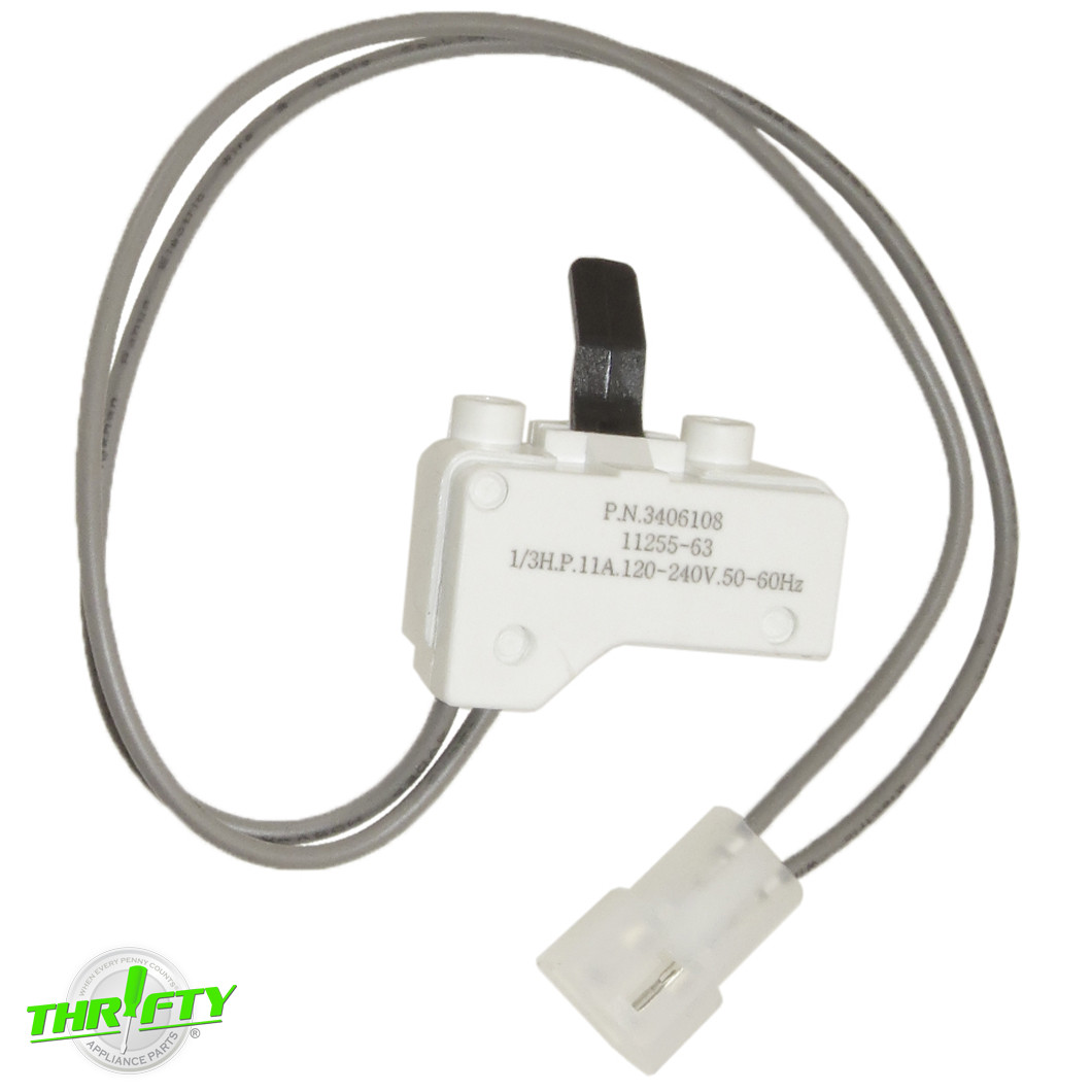 3406108 Dryer Door Switch For Whirlpool Thrifty Appliance Parts