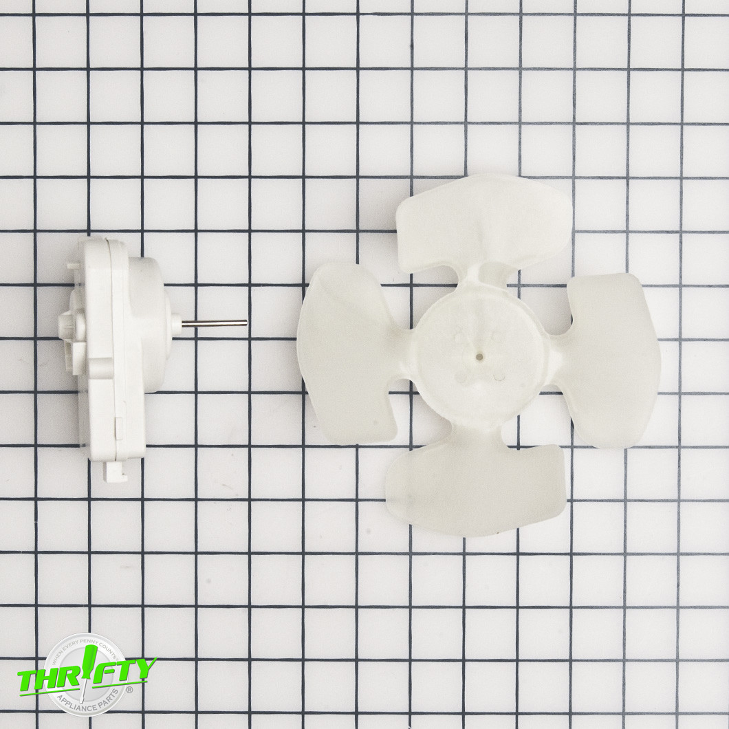 AMI PARTS W10124096 Refrigerator Condenser Fan Motor Kit – Replaces AP4318657, PS1957416 & More – Easy DIY Install
