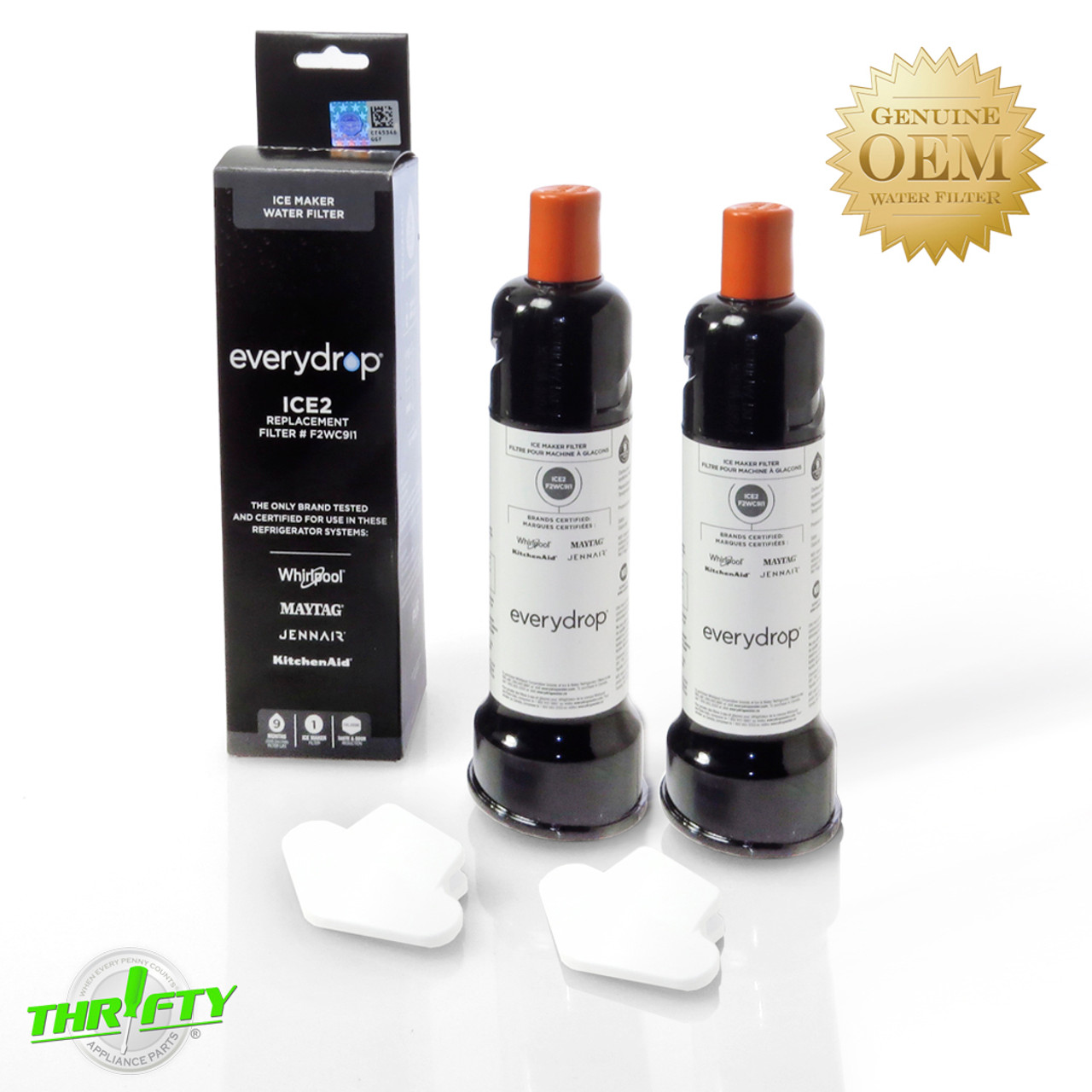 F2WC9I1 ICE2 EveryDrop (2 Pack) Whirlpool / Maytag Refrigerator Ice