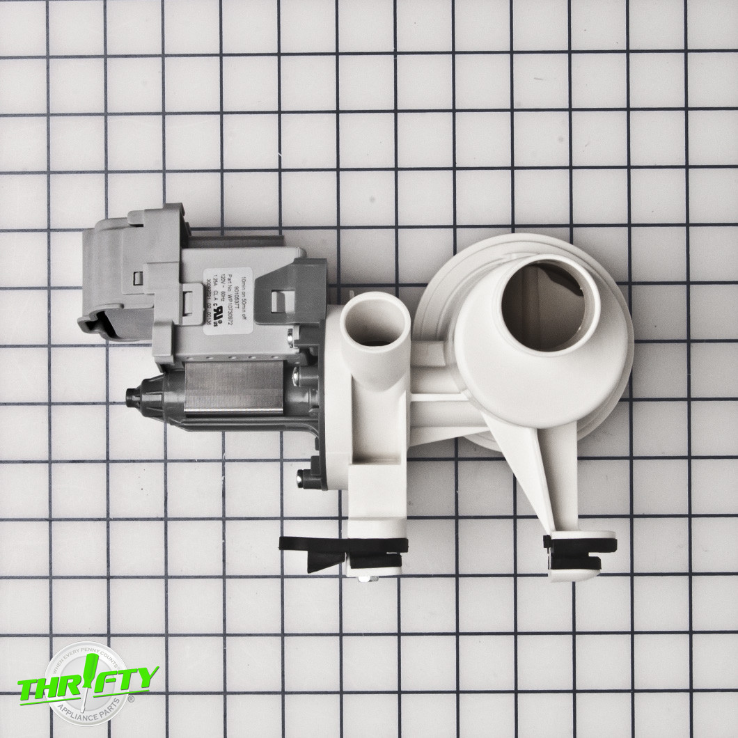 W10730972 Washer Drain Pump For Maytag / Whirlpool / Amana Thrifty