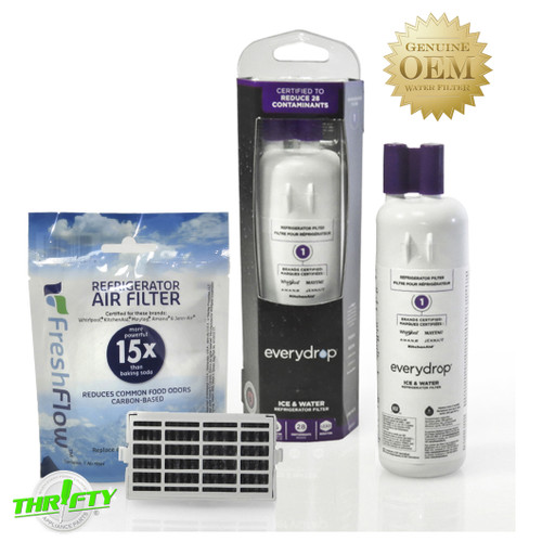 EDR1RXD1 AIR1 Whirlpool / Maytag Refrigerator Water & Air Filter Freshness Kit EDR1RXD1 AIR1 Whirlpool / Maytag Refrigerator Water & Air Filter Freshness Kit
