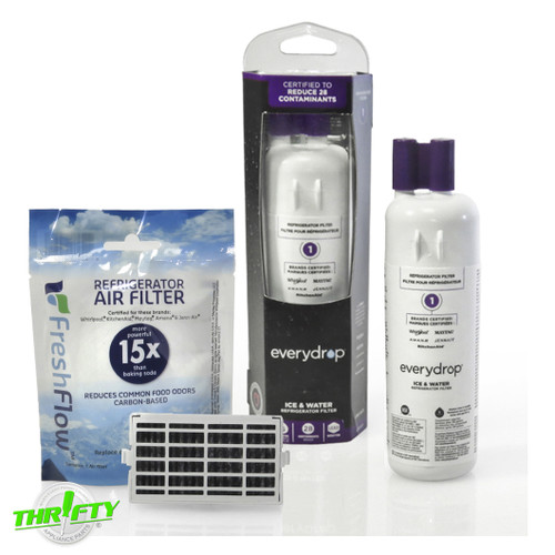 EDR1RXD1 AIR1 Whirlpool / Maytag Refrigerator Water & Air Filter Freshness Kit