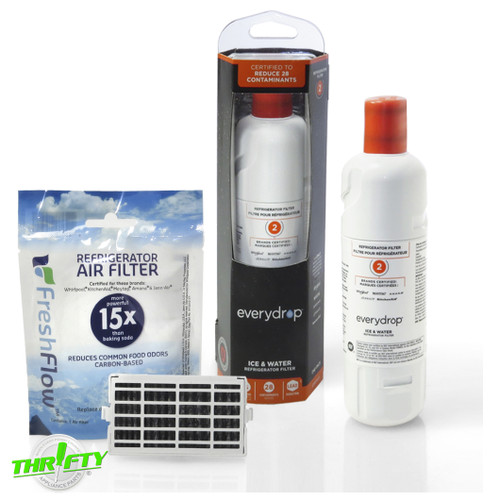 EDR2RXD1 AIR1 Whirlpool / Maytag Refrigerator Water & Air Filter Freshness Kit