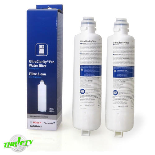 11032531 (2 Pack) BORPLFTR55 UltraClarityPro Bosch Refrigerator Water Filter