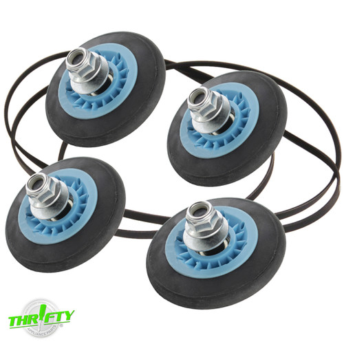 4581EL2002H 4400EL2001F Dryer Bearing Style Rollers & Belt Kit For LG 4581EL2002H 4400EL2001F Dryer Bearing Style Rollers & Belt Kit For LG