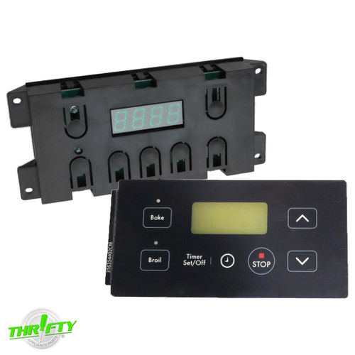 316455430 316354402 Range Control Board & Overlay For Frigidaire 316455430 316354402 Range Control Board & Overlay For Frigidaire