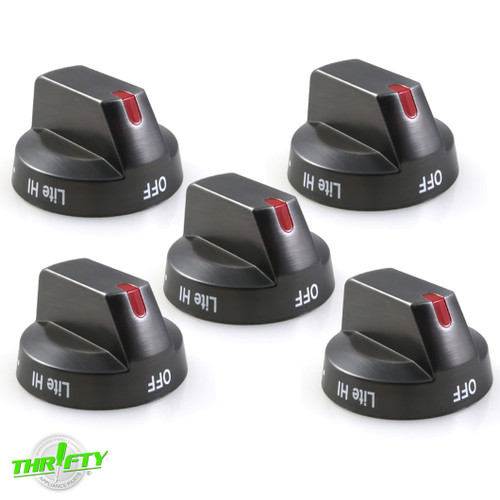 DG94-03500X (5 Pack) Range Burner Control Knob For Samsung