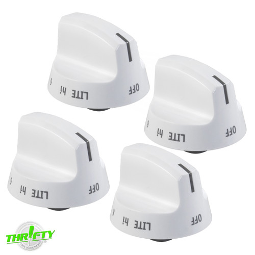 316543906 (4 Pack) Range Burner Knob For Frigidaire / Westinghouse 316543906 (4 Pack) Range Burner Knob For Frigidaire / Westinghouse
