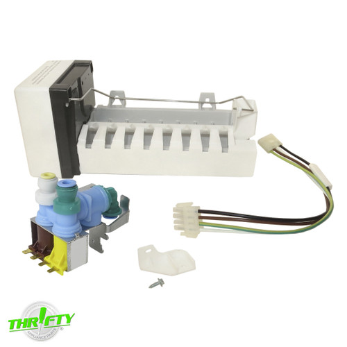 Refrigerator Ice Maker Replacement D7824706Q - Compatible With Maytag MFD2560HES & W10190978 Part Numbers