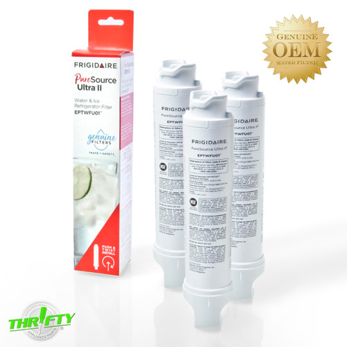 EPTWFU01 (3 Pack) PureSource Ultra II Frigidaire Refrigerator Water
