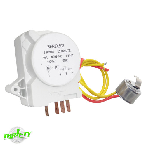 WR9X502 WR50X10025 Refrigerator Defrost Timer & Thermostat For GE