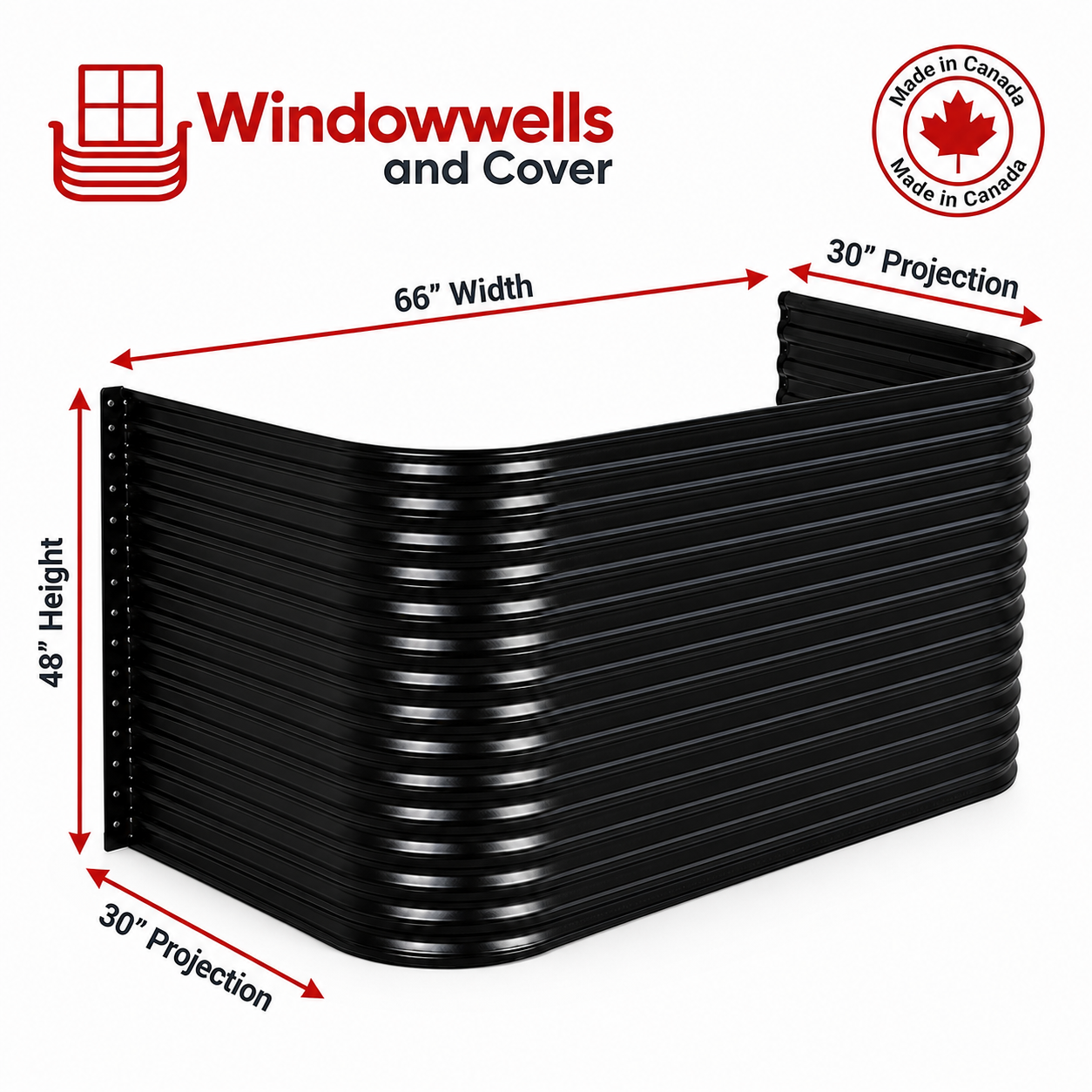 Powder Coated Window Wells