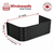 36″ W × 12″ P × 12″ H Powder Coated Window Well — Gloss Black