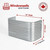 36″ W × 12″ P × 22″ H Galvanized Steel Window Well