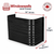 36″ W × 22″ P × 30″ H Powder Coated Window Well — Gloss Black