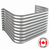 42″ W × 22″ P × 30″ H galvanized steel window well by ASAP — made in Canada
