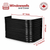 42″ W × 22″ P × 30″ H Powder Coated Window Well — Gloss Black